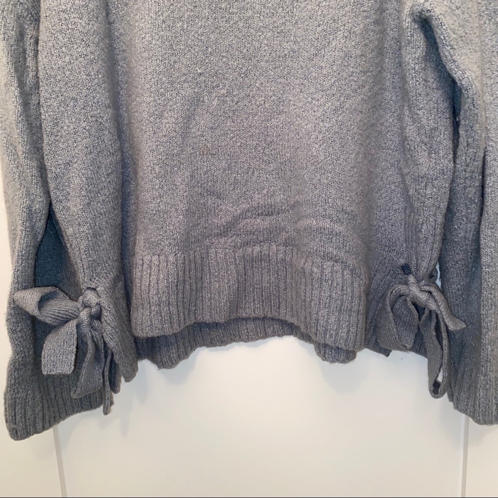 Beautiful Baby Blue Knit Sweater with Bows